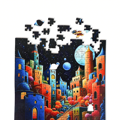 Lunar Village - Wooden Jigsaw Puzzle