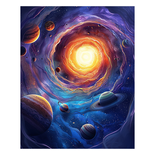 Cosmic Vortex - Wooden Jigsaw Puzzle