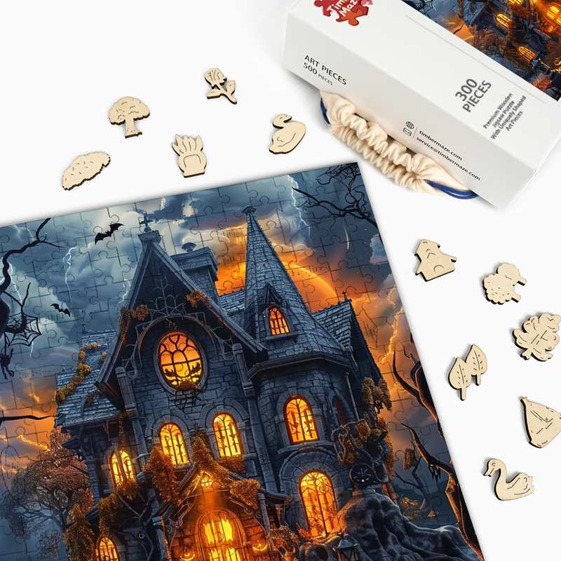 Spooky Castle - Wooden Jigsaw Puzzle