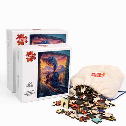 Through Time and Space - Wooden Jigsaw Puzzle