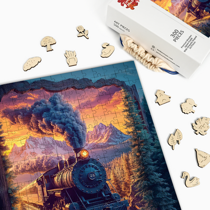 Through Time and Space - Wooden Jigsaw Puzzle
