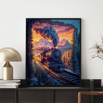 Through Time and Space - Wooden Jigsaw Puzzle
