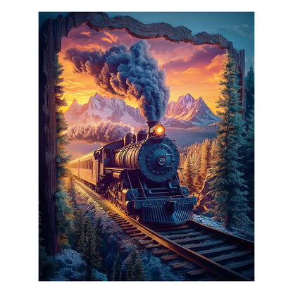 Through Time and Space - Wooden Jigsaw Puzzle
