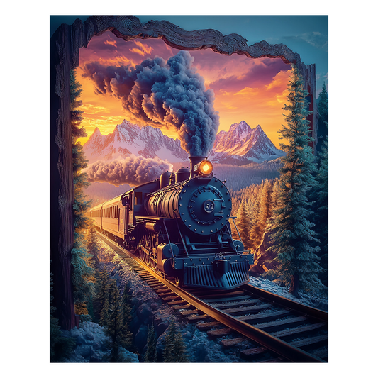 Through Time and Space - Wooden Jigsaw Puzzle