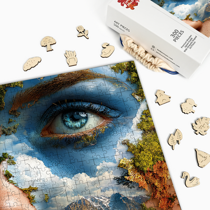 Earth's Gaze - Wooden Jigsaw Puzzle