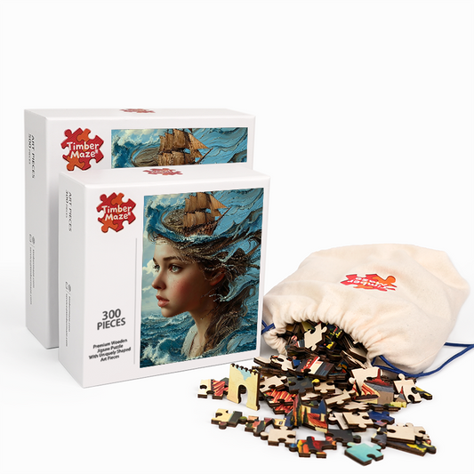 Seascape Siren - Wooden Jigsaw Puzzle