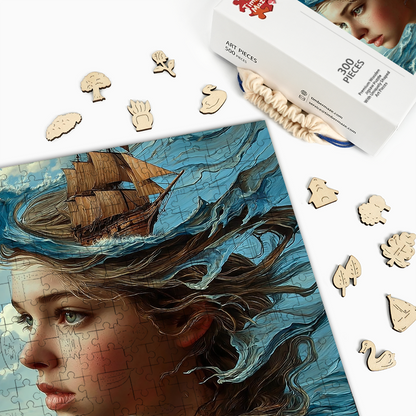 Seascape Siren - Wooden Jigsaw Puzzle