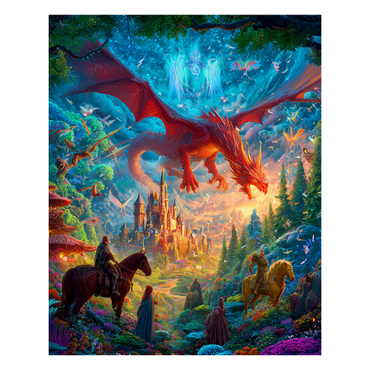 Celestial Dragon - Wooden Jigsaw Puzzle