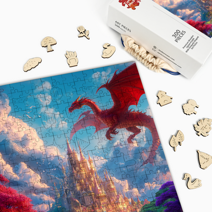 Dragon's Castle - Wooden Jigsaw Puzzle