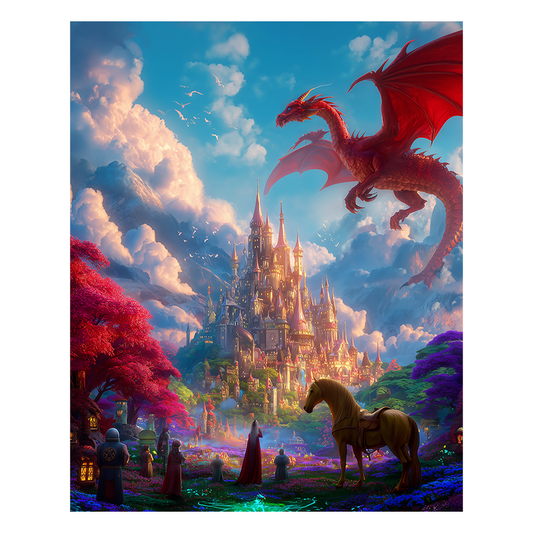 Dragon's Castle - Wooden Jigsaw Puzzle