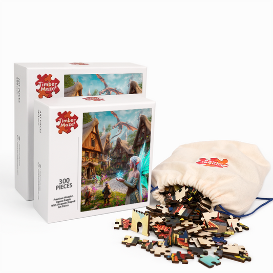 Elven Enclave - Wooden Jigsaw Puzzle