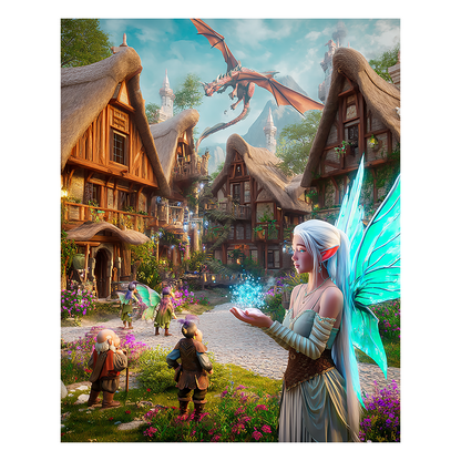 Elven Enclave - Wooden Jigsaw Puzzle