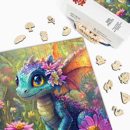 Floral Hatchling - Wooden Jigsaw Puzzle