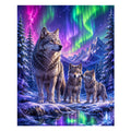 Aurora Wolf Family - Wooden Jigsaw Puzzle