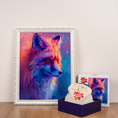 Twilight Fox - Wooden Jigsaw Puzzle