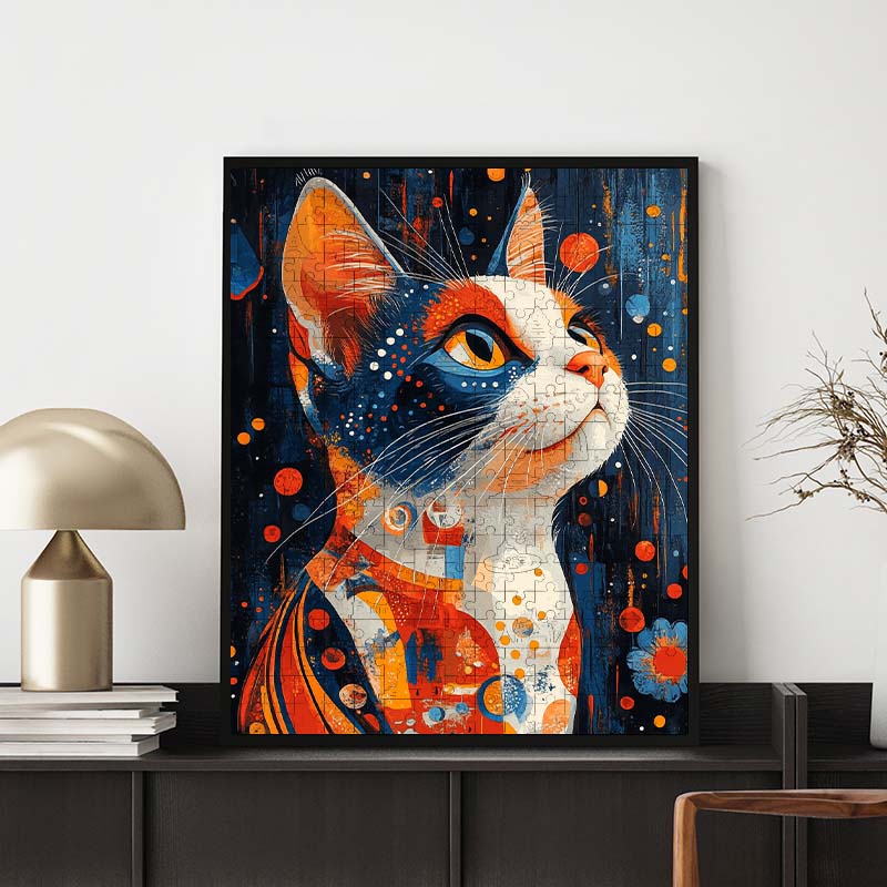 Calico Cat - Wooden Jigsaw Puzzle