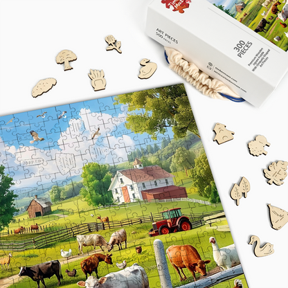 Farm Freedom - Wooden Jigsaw Puzzle