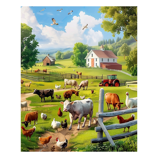 Farm Freedom - Wooden Jigsaw Puzzle