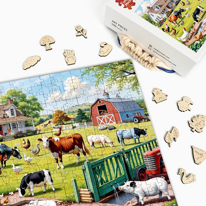 Farm Life - Wooden Jigsaw Puzzle