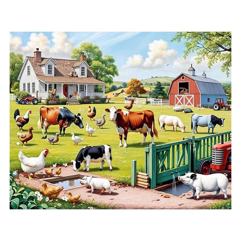 Farm Life - Wooden Jigsaw Puzzle