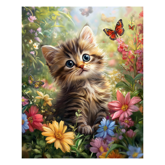 Garden Kitten - Wooden Jigsaw Puzzle