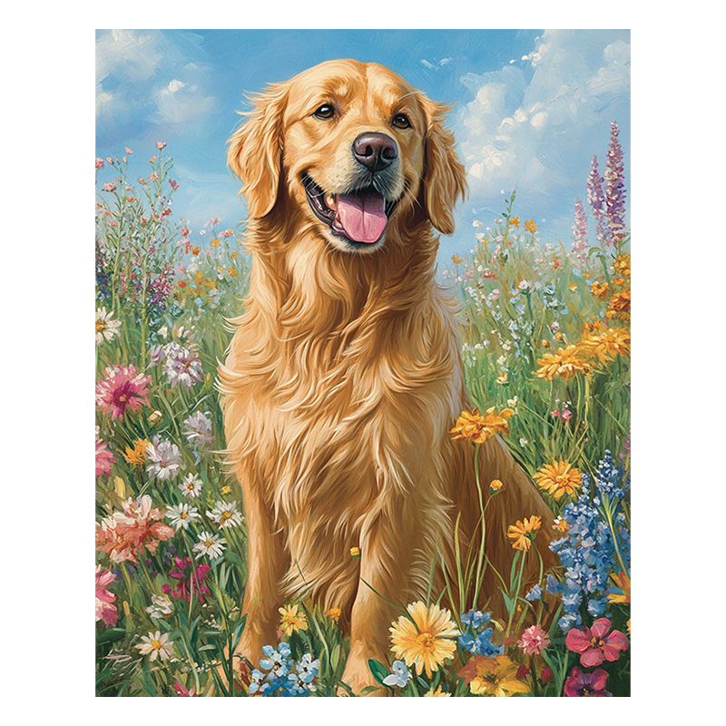 Golden Retriever In The Sun - Wooden Jigsaw Puzzle