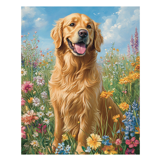 Golden Retriever In The Sun - Wooden Jigsaw Puzzle