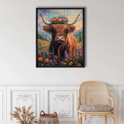 Highland Cow - Wooden Jigsaw Puzzle