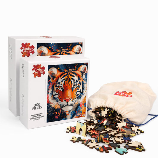 King of the forest - Wooden Jigsaw Puzzle