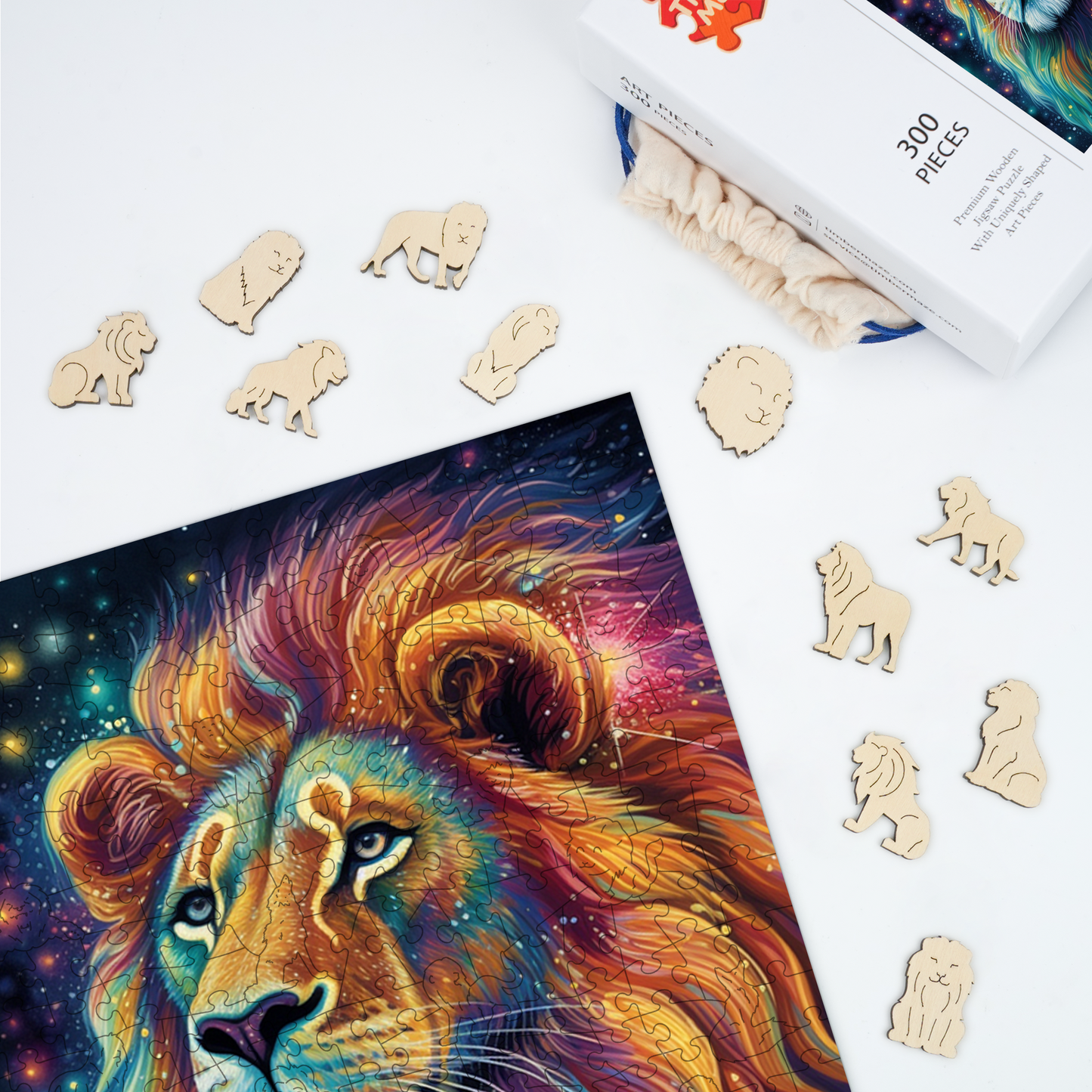 Lion Mane - Wooden Jigsaw Puzzle
