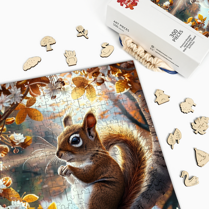 A Squirrel's Moment - Wooden Jigsaw Puzzle