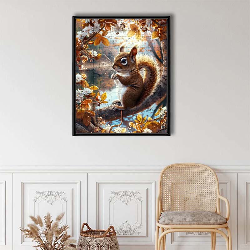 A Squirrel's Moment - Wooden Jigsaw Puzzle