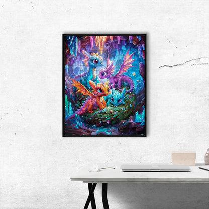 Crystal Dragons - Wooden Jigsaw Puzzle