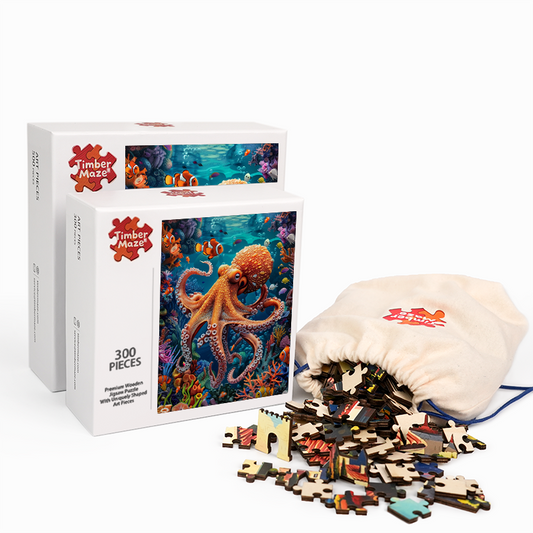 Ocean Life Symphony - Wooden Jigsaw Puzzle