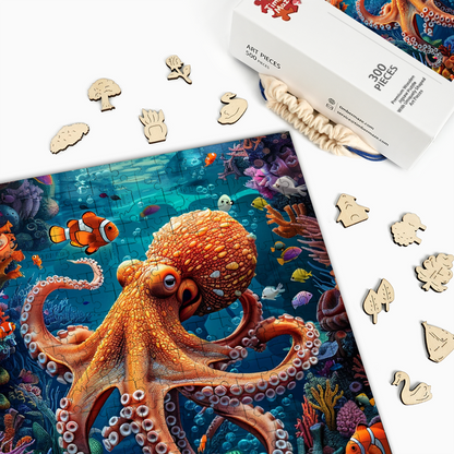 Ocean Life Symphony - Wooden Jigsaw Puzzle