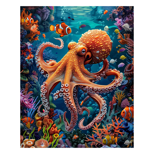 Ocean Life Symphony - Wooden Jigsaw Puzzle