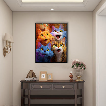 Rainbow Meow-tastic - Wooden Jigsaw Puzzle