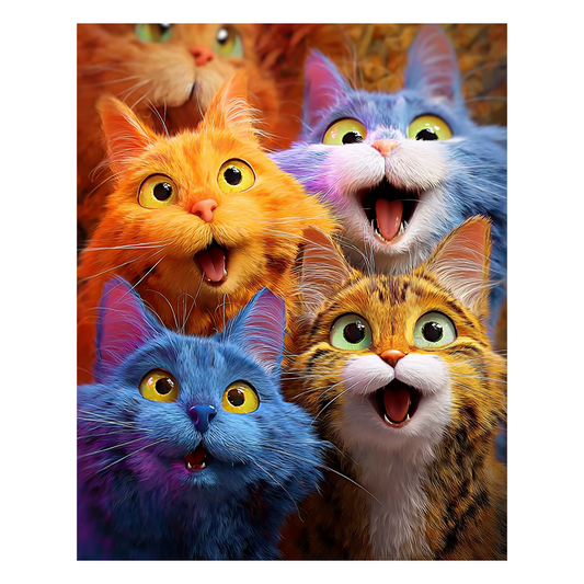 Rainbow Meow-tastic - Wooden Jigsaw Puzzle