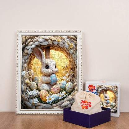 The Rabbit in the Cave - Wooden Jigsaw Puzzle