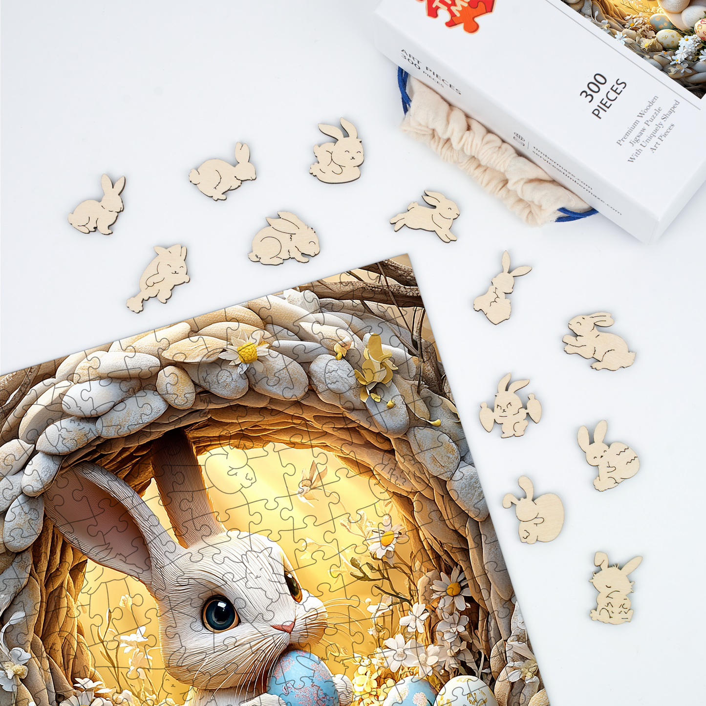 The Rabbit in the Cave - Wooden Jigsaw Puzzle