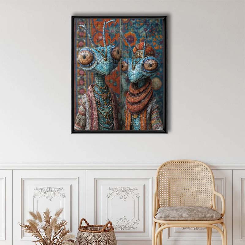 Alien Nobles - Wooden Jigsaw Puzzle