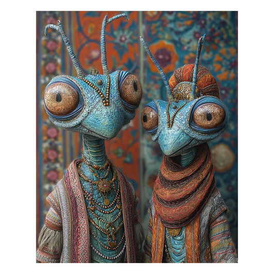 Alien Nobles - Wooden Jigsaw Puzzle