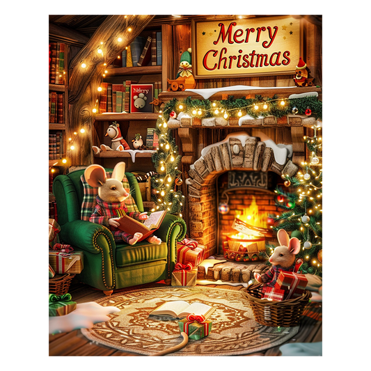Christmas Mice - Wooden Jigsaw Puzzle