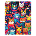 Colorful Cats - Wooden Jigsaw Puzzle