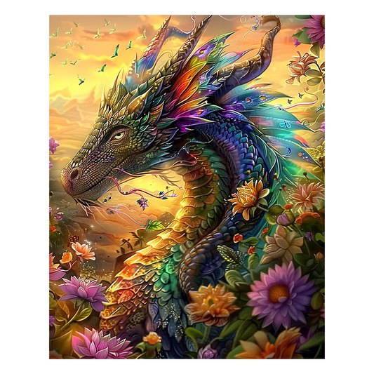 Dragon at Dusk - Wooden Jigsaw Puzzle