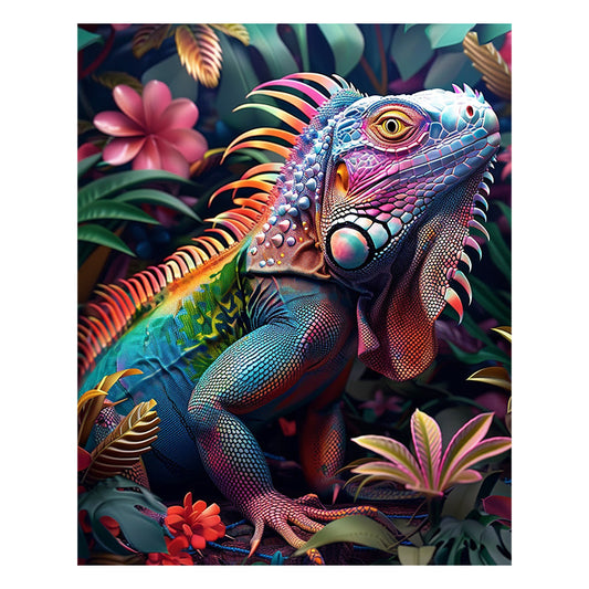 Iridescent Iguana - Wooden Jigsaw Puzzle