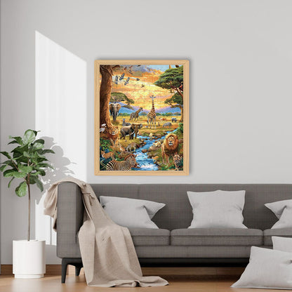Serengeti Sunset - Wooden Jigsaw Puzzle