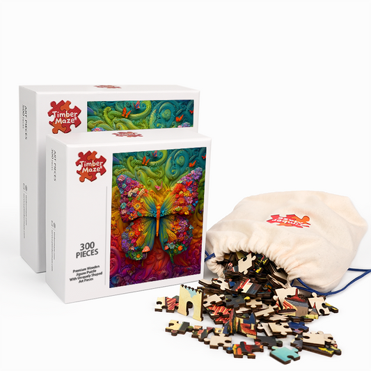 Fantasy Butterfly - Wooden Jigsaw Puzzle