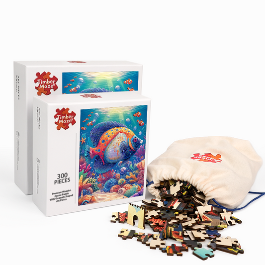 Ocean Fish Parade - Wooden Jigsaw Puzzle