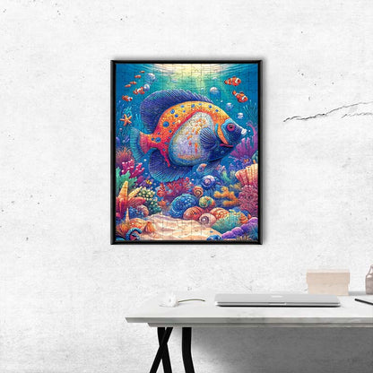 Ocean Fish Parade - Wooden Jigsaw Puzzle